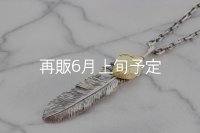 千年フェザー (XL2_K18YGハートフェザー) ペンダント『チェーン50cm』 