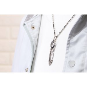 画像9:  千年フェザー (LL1ハートフェザー) ペンダント『チェーン50cm』 