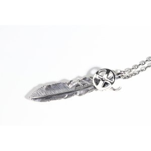 画像3:  千年フェザー (LL1buffスカル×メディスン) ペンダント『チェーン50cm』