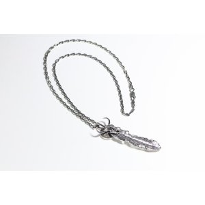 画像4:  千年フェザー (LL1buffスカル×メディスン) ペンダント『チェーン50cm』