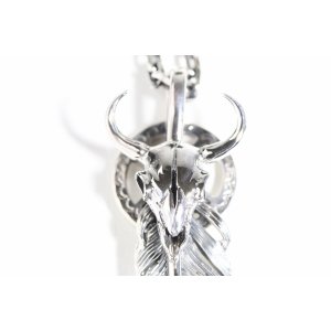 画像5:  千年フェザー (LL1buffスカル×メディスン) ペンダント『チェーン50cm』