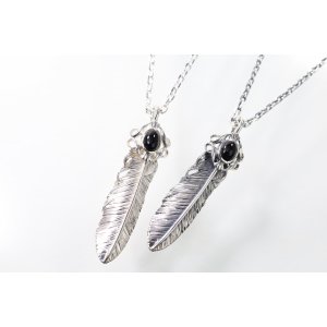 画像4: 千年フェザー(M2オニキス) ペンダント 『チェーン45cm』 