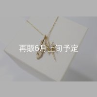 SUNジュエル × フェザーネックレス ｜K10YG × ダイヤモンド｜ 