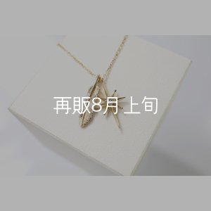 画像1: SUNジュエル × フェザーネックレス ｜K10YG × ダイヤモンド｜ 