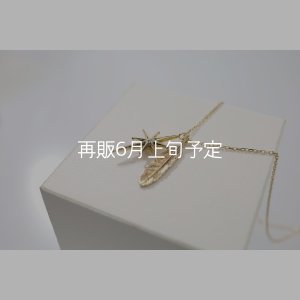 画像2: SUNジュエル × フェザーネックレス ｜K10YG × ダイヤモンド｜ 