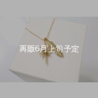 SUNジュエル × フェザーネックレス ｜K18YG × ダイヤモンド｜ 