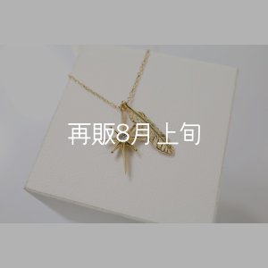 画像1: SUNジュエル × フェザーネックレス ｜K18YG × ダイヤモンド｜ 