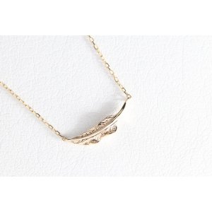 画像3: ミニマムフェザーネックレス ｜K10YG｜ 