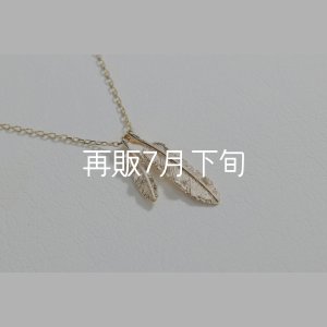 画像2: Wフェザーネックレス(マイクロ) ｜K10YG｜ 