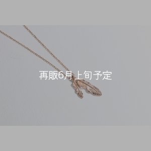 画像2: Wフェザーネックレス(マイクロ) ｜K10PG｜ 