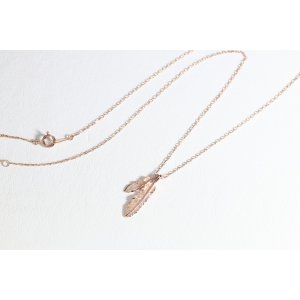 画像5: Wフェザーネックレス(マイクロ) ｜K10PG｜ 