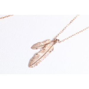 画像6: Wフェザーネックレス(マイクロ) ｜K10PG｜ 