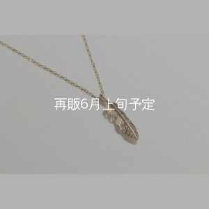 画像1: マイクロフェザーネックレス ｜K10YG｜ 