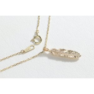 画像4: マイクロフェザーネックレス ｜K10YG｜ 