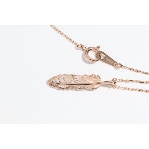 画像4: マイクロフェザーネックレス ｜K10PG｜ 