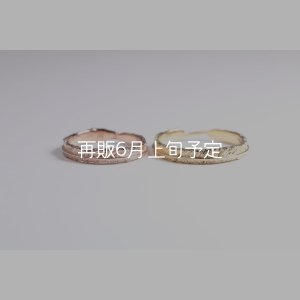 画像8: フェザーリング(3mm) [ペア] ｜K10PG / K18YG｜ 