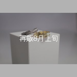 画像1: フェザーリング [ペア]  ■Pt900 4mm  ■K18YG 6mm 
