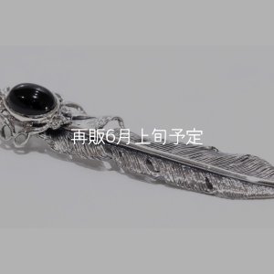 画像4: 千年フェザー(LL1オニキス)  アローフックペンダント 『チェーン50cm』 
