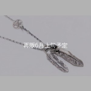 画像7: Wフェザーネックレス (L1/LL2オニキス)  クローフック/アローメディスン 『チェーン50cm』 