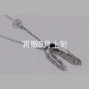 画像7: Wフェザーネックレス (L1/LL2オニキス)  クローフック/アローメディスン 『チェーン50cm』 
