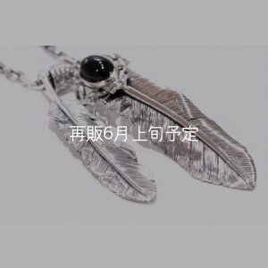 画像6: Wフェザーネックレス (L1/LL2オニキス)  クローフック/アローメディスン 『チェーン50cm』 