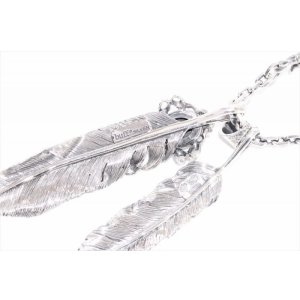 画像8: Wフェザーネックレス (L1/LL2オニキス)  クローフック/アローメディスン 『チェーン50cm』 