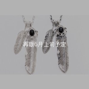 画像6: Wフェザーネックレス (MM2/L2オニキス)  クローフック/アローメディスン 『チェーン50cm』 