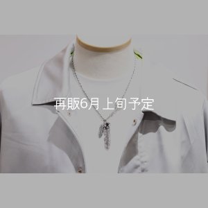 画像7: Wフェザーネックレス (MM2/L2オニキス)  クローフック/アローメディスン 『チェーン50cm』 