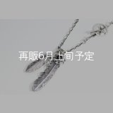  Wフェザーネックレス (M1/L2オニキス)   クローフック/スターメディスン 『チェーン50cm』 