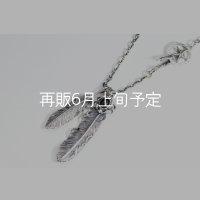  Wフェザーネックレス (M1/L2オニキス)   クローフック/スターメディスン 『チェーン50cm』 