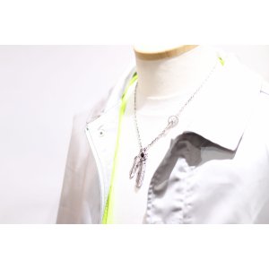 画像9:  Wフェザーネックレス (M1/L2オニキス)   クローフック/スターメディスン 『チェーン50cm』 