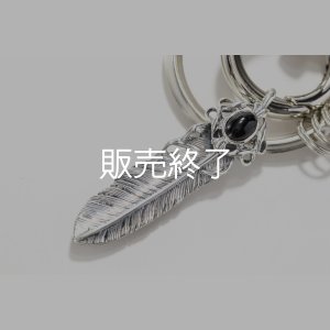 画像2: オニキスフェザー キーリング  (M2)  