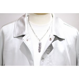 画像5: 千年フェザー(LL2ハートフェザー) ロゴフックペンダント 『チェーン50cm』 