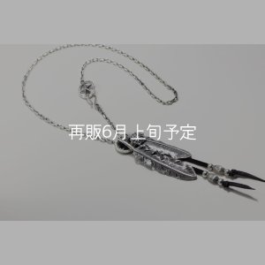 画像1: Wフェザーネックレス (LL1/L2SUNコンチョ) 『スターフックチェーン50cm』 