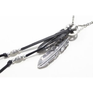 画像4: Wフェザーネックレス (LL1/L2SUNコンチョ) 『スターフックチェーン50cm』 