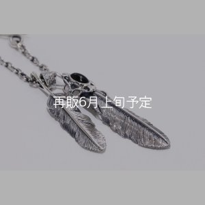 画像3: Wフェザーネックレス (MM1/M2オニキス) 『スターフックチェーン50cm』 