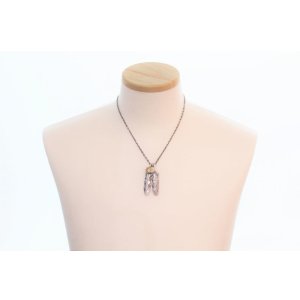 画像9: Wフェザーネックレス (L1_K18YG-SUNコンチョ/L2) 『チェーン50cm』 ■雑誌掲載 