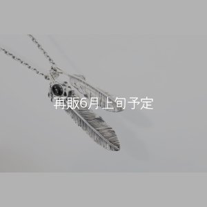画像1: Wフェザーネックレス (L1オニキス/M2) 『チェーン50cm』 