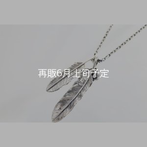 画像3: Wフェザーネックレス (L1オニキス/M2) 『チェーン50cm』 