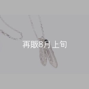 画像2: Wフェザーネックレス (M2/L2オニキス) 『チェーン50cm』 