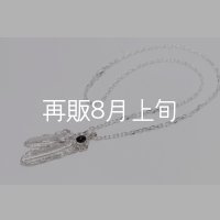 Wフェザーネックレス (M2/L2オニキス) 『チェーン50cm』 