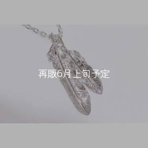 画像5: Wフェザーネックレス (M2/L2オニキス) 『チェーン50cm』 