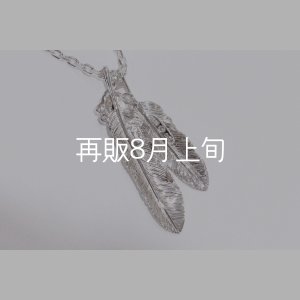 画像5: Wフェザーネックレス (M2/L2オニキス) 『チェーン50cm』 