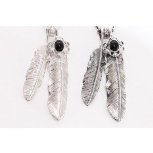 画像6: Wフェザーネックレス (M2/L2オニキス) 『チェーン50cm』 