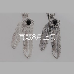 画像6: Wフェザーネックレス (M2/L2オニキス) 『チェーン50cm』 