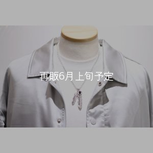 画像7: Wフェザーネックレス (M2/L2オニキス) 『チェーン50cm』 