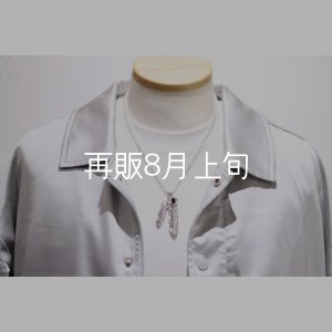 画像7: Wフェザーネックレス (M2/L2オニキス) 『チェーン50cm』 