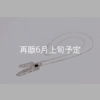 Wフェザーネックレス (MM2/M2オニキス) 『チェーン45cm』 