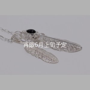 画像4: Wフェザーネックレス (MM2/M2オニキス) 『チェーン45cm』 