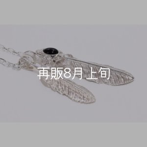 画像4: Wフェザーネックレス (MM2/M2オニキス) 『チェーン45cm』 